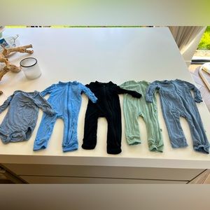 Kyte Baby Zip-Up Onesie Rompers - Size 0-3